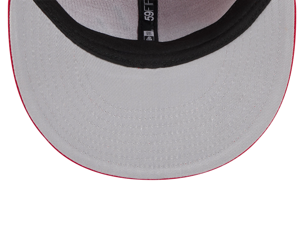 Washington Capitals NHL New Era Men Red 59Fifty Core Fitted Hat product image 6, provided for visual reference and product