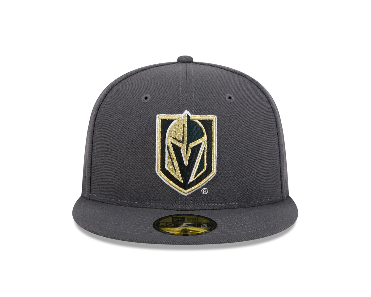 Vegas Golden Knights NHL New Era Men Grey 59Fifty Core Fitted Hat product image 3, provided for visual reference and product
