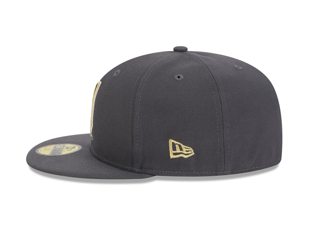 Vegas Golden Knights NHL New Era Men Grey 59Fifty Core Fitted Hat product image 4, provided for visual reference and product