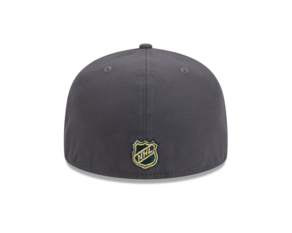 Vegas Golden Knights NHL New Era Men Grey 59Fifty Core Fitted Hat product image 2, provided for visual reference and product