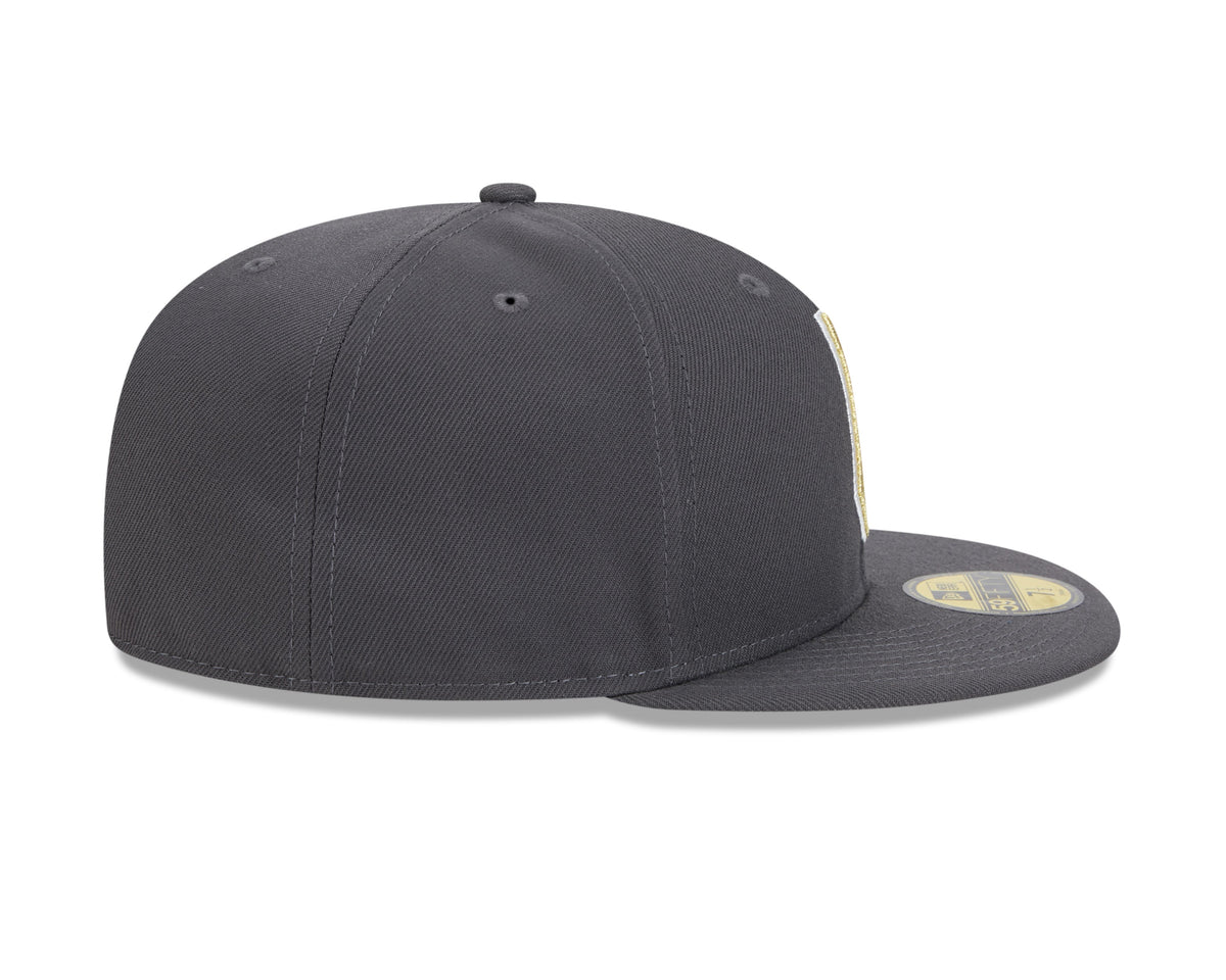 Vegas Golden Knights NHL New Era Men Grey 59Fifty Core Fitted Hat product image 5, provided for visual reference and product