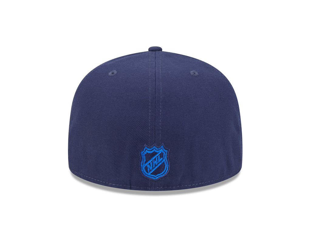 Winnipeg Jets NHL New Era Men Navy 59Fifty Alternate Core Fitted Hat product image 2, provided for visual reference and