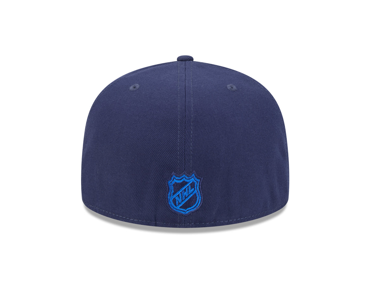 Winnipeg Jets NHL New Era Men Navy 59Fifty Alternate Core Fitted Hat product image 2, provided for visual reference and