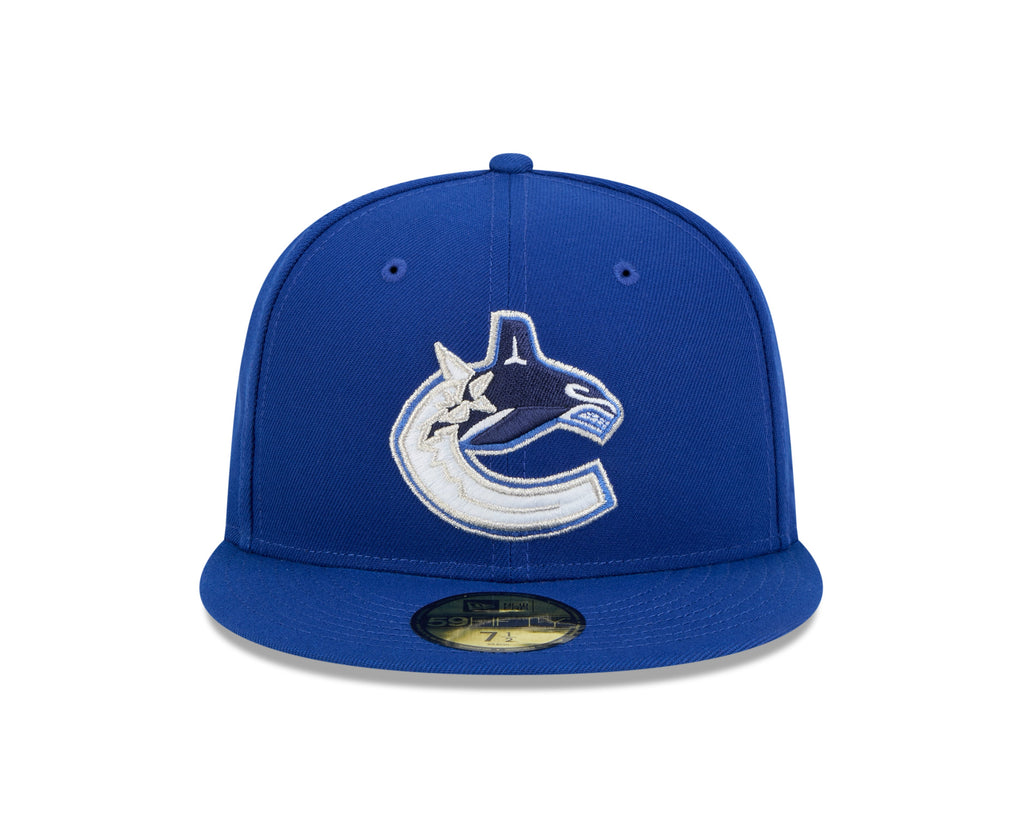 Vancouver Canucks NHL New Era Men Royal 59Fifty Core Fitted Hat product image 6, provided for visual reference and product