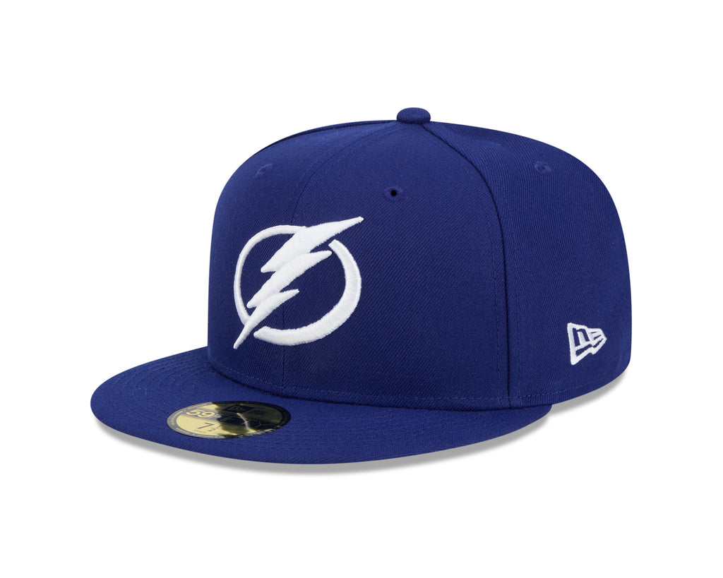 Tampa Bay Lightning NHL New Era Men Navy 59Fifty Core Fitted Hat product image 1, provided for visual reference and product