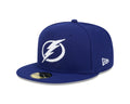 Tampa Bay Lightning NHL New Era Men Navy 59Fifty Core Fitted Hat product image 1, provided for visual reference and product