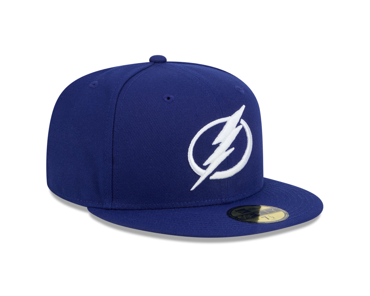 Tampa Bay Lightning NHL New Era Men Navy 59Fifty Core Fitted Hat product image 7, provided for visual reference and product