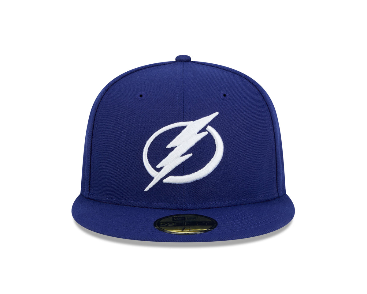 Tampa Bay Lightning NHL New Era Men Navy 59Fifty Core Fitted Hat product image 5, provided for visual reference and product