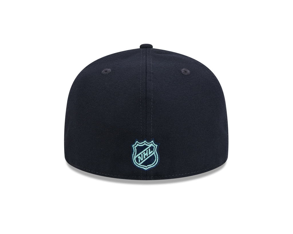 Seattle Kraken NHL New Era Men Blue 59Fifty Core Fitted Hat product image 2, provided for visual reference and product