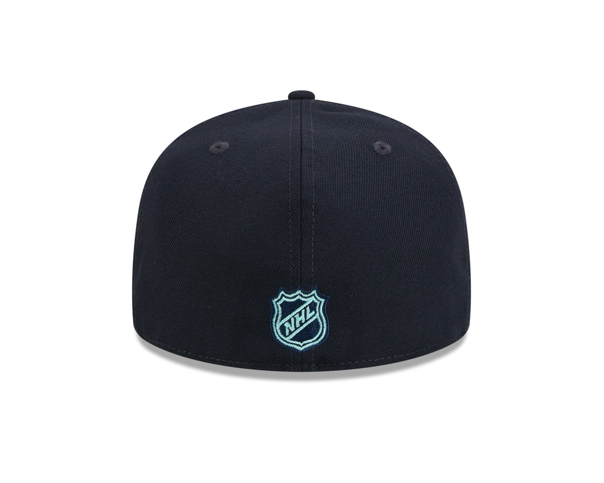 Seattle Kraken NHL New Era Men Blue 59Fifty Core Fitted Hat product image 2, provided for visual reference and product