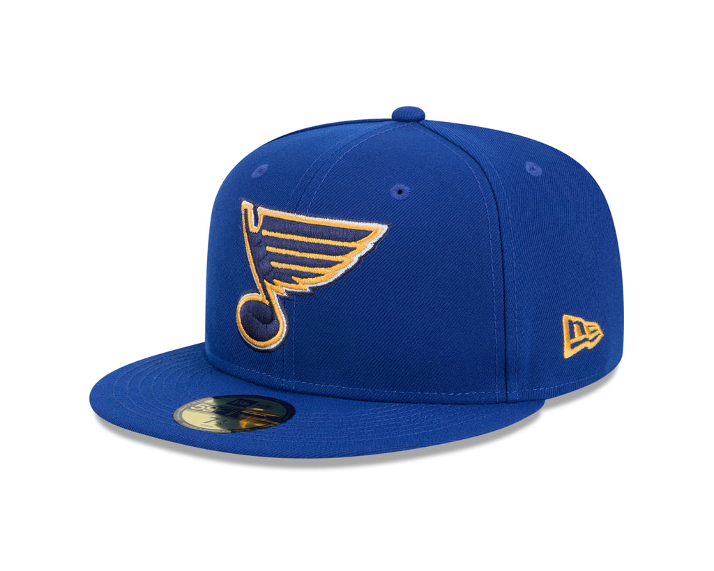 St. Louis Blues NHL New Era Men Royal 59Fifty Core Fitted Hat product image 1, provided for visual reference and product