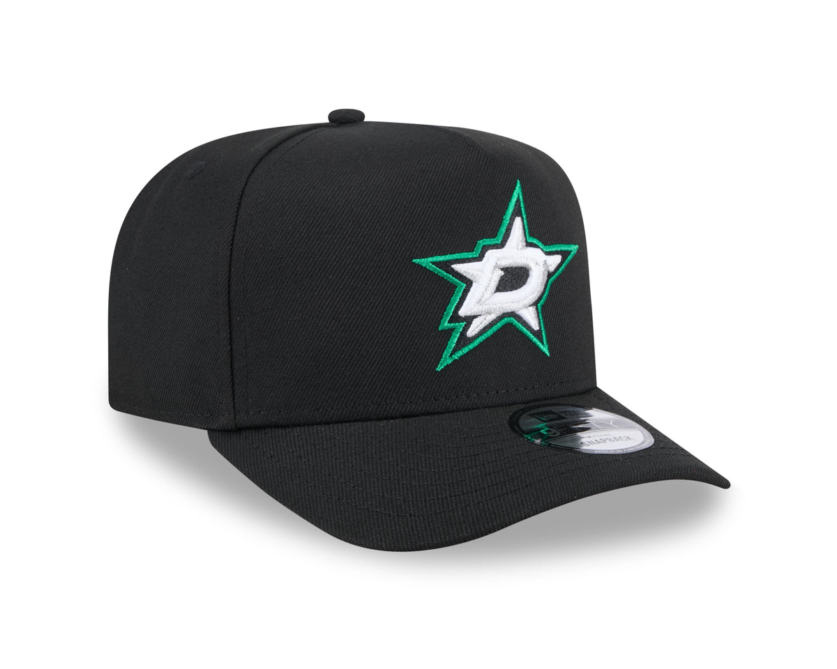 Dallas Stars NHL New Era Men Black 9Fifty A-Frame Snapback product image 4, provided for visual reference and product detail