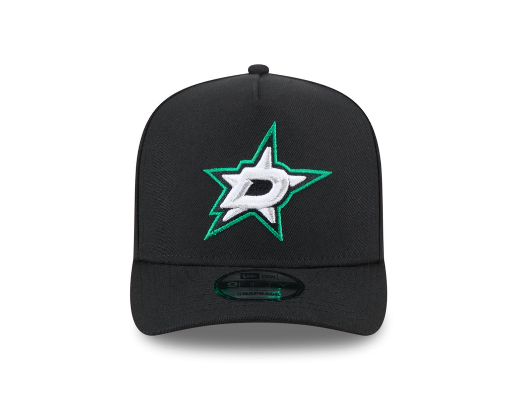 Dallas Stars NHL New Era Men Black 9Fifty A-Frame Snapback product image 7, provided for visual reference and product detail