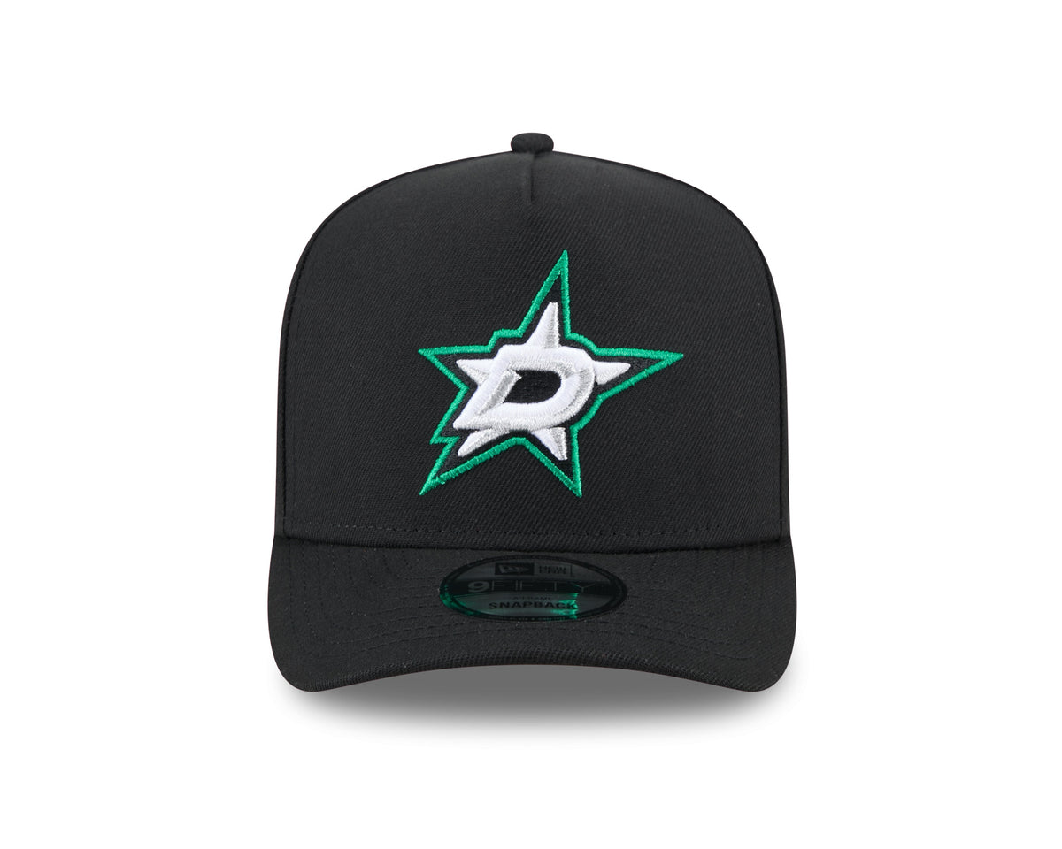 Dallas Stars NHL New Era Men Black 9Fifty A-Frame Snapback product image 7, provided for visual reference and product detail