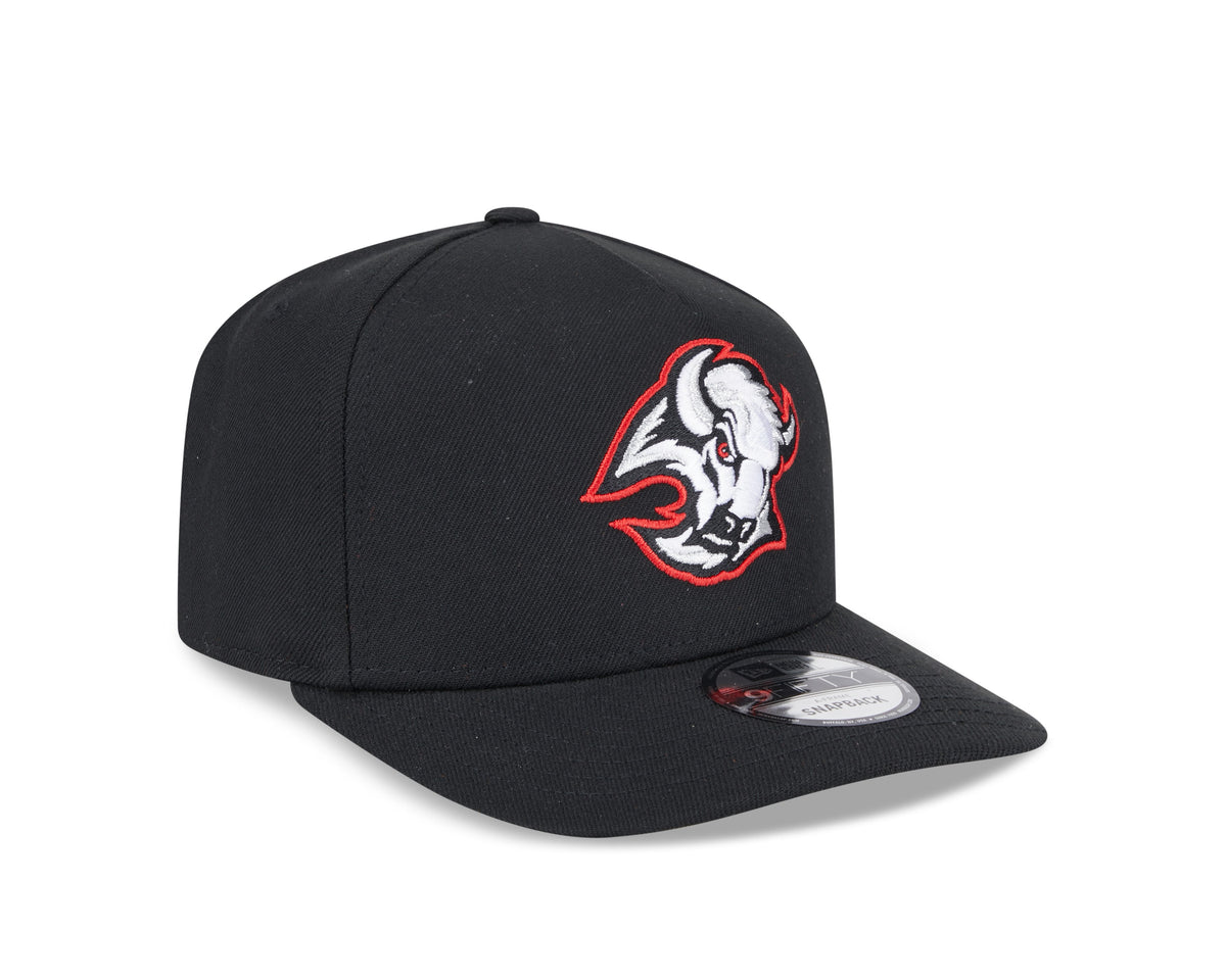 Buffalo Sabres NHL New Era Men Black 9Fifty A-Frame Snapback product image 7, provided for visual reference and product