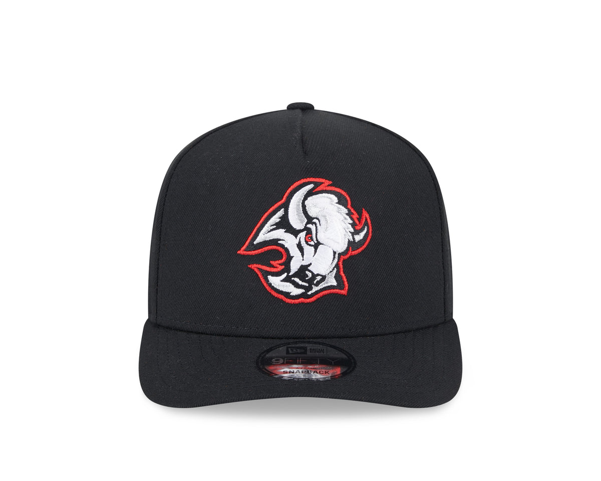 Buffalo Sabres NHL New Era Men Black 9Fifty A-Frame Snapback product image 5, provided for visual reference and product