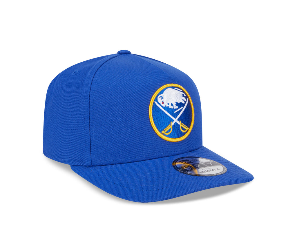 Buffalo Sabres NHL New Era Men Royal 9FIfty A-Frame Snapback Hat product image 7, provided for visual reference and product