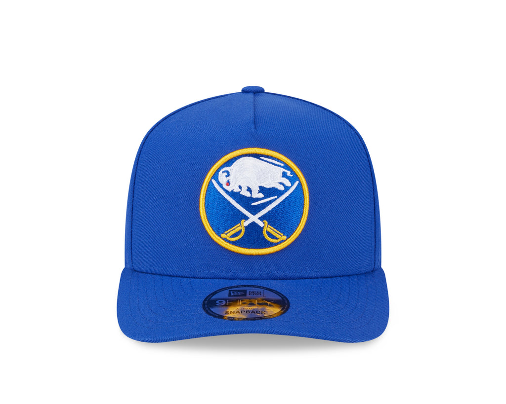 Buffalo Sabres NHL New Era Men Royal 9FIfty A-Frame Snapback Hat product image 6, provided for visual reference and product