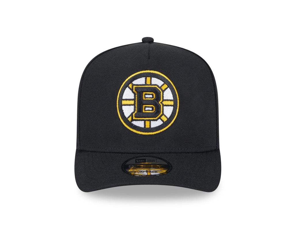 Boston Bruins NHL New Era Men Black 9FIfty A-Frame Snapback product image 5, provided for visual reference and product
