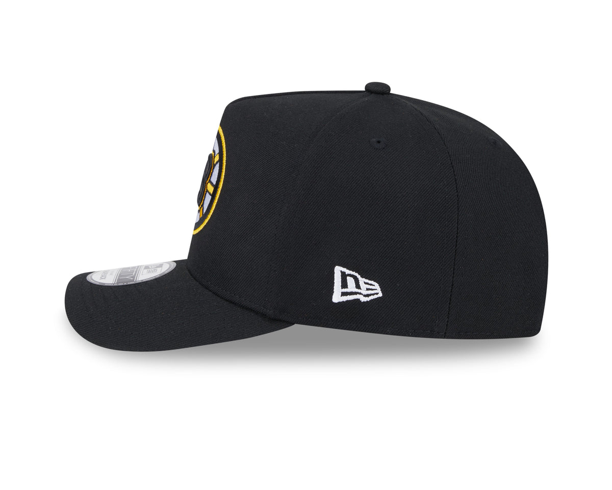 Boston Bruins NHL New Era Men Black 9FIfty A-Frame Snapback product image 3, provided for visual reference and product