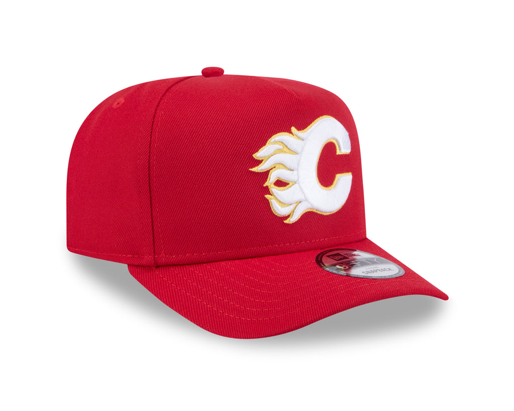 Calgary Flames NHL New Era Men Red 9FIfty A-Frame Snapback product image 6, provided for visual reference and product detail