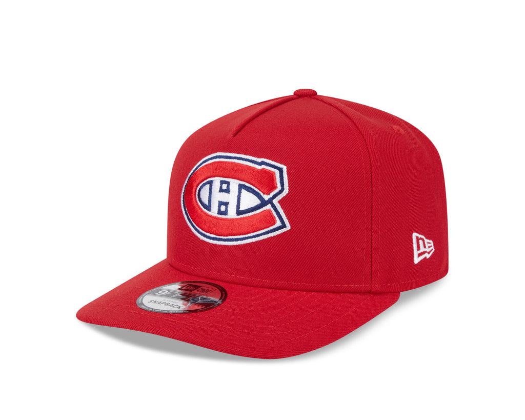 Montreal Canadiens NHL New Era Men Red 9Fifty A-Frame Snapback product image 1, provided for visual reference and product