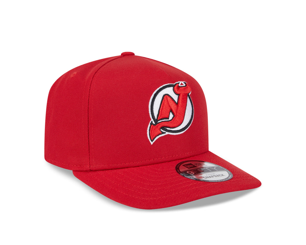 New Jersey Devils NHL New Era Men Red 9Fifty A-Frame Snapback product image 7, provided for visual reference and product