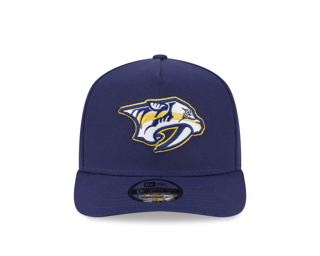 Nashville Predators NHL New Era Men Navy 9Fifty A-Frame Snapback product image 4, provided for visual reference and product