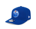 Edmonton Oilers NHL New Era Men Royal 9FIfty A-Frame Snapback Hat product image 1, provided for visual reference and product