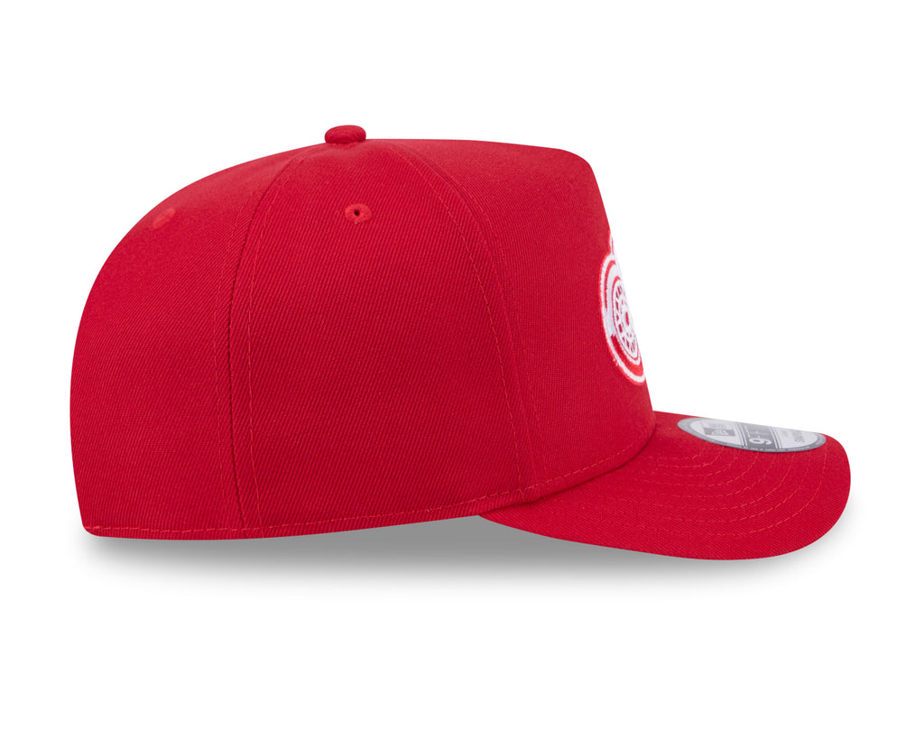 Detroit Red Wings NHL New Era Men Red 9Fifty A-Frame Snapback Hat product image 5, provided for visual reference and product