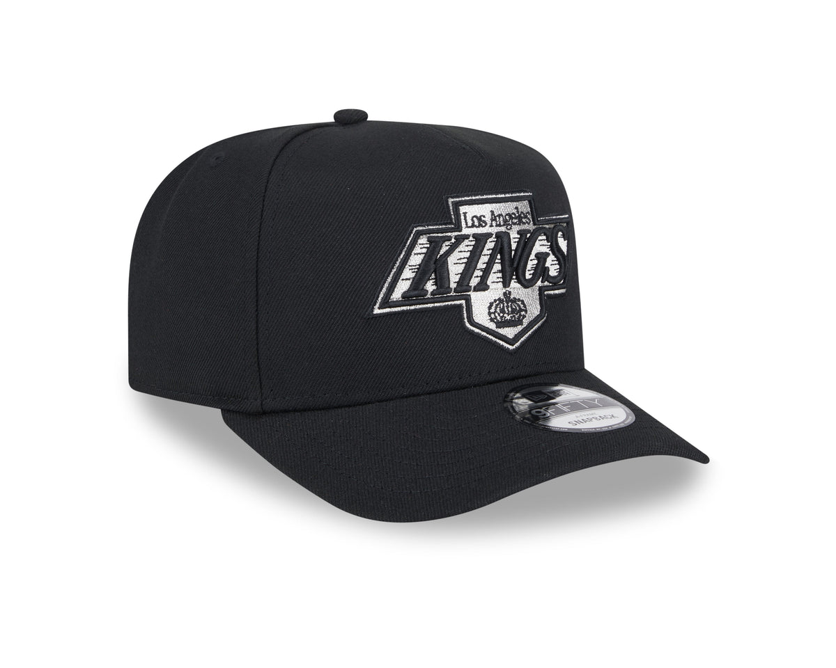 Los Angeles Kings NHL New Era Men Black 9Fifty A-Frame Snapback product image 6, provided for visual reference and product