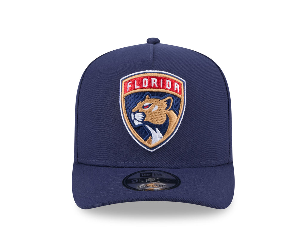 Florida Panthers NHL New Era Men Navy 9FIFTY A-Frame Snapback product image 6, provided for visual reference and product