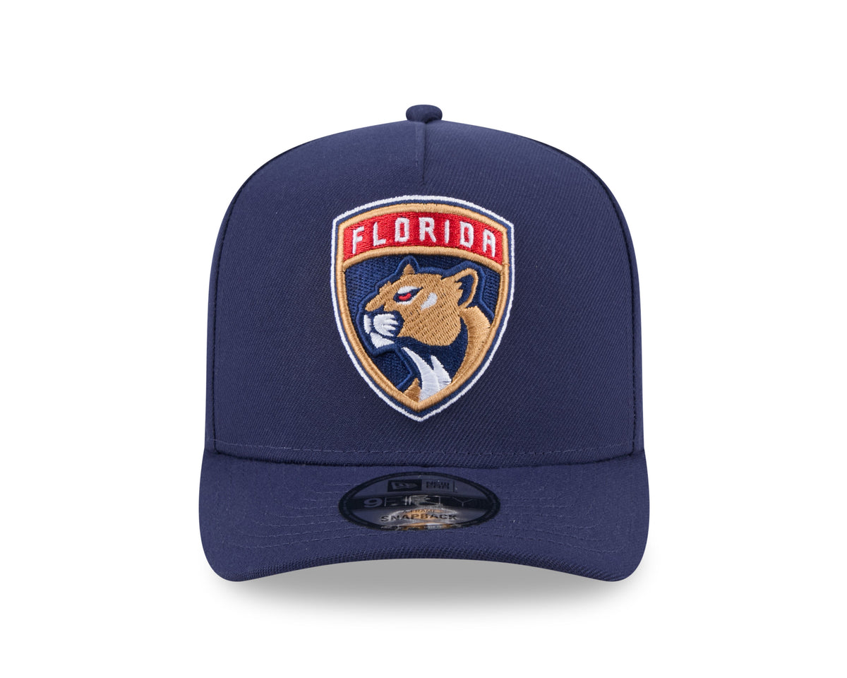 Florida Panthers NHL New Era Men Navy 9FIFTY A-Frame Snapback product image 6, provided for visual reference and product