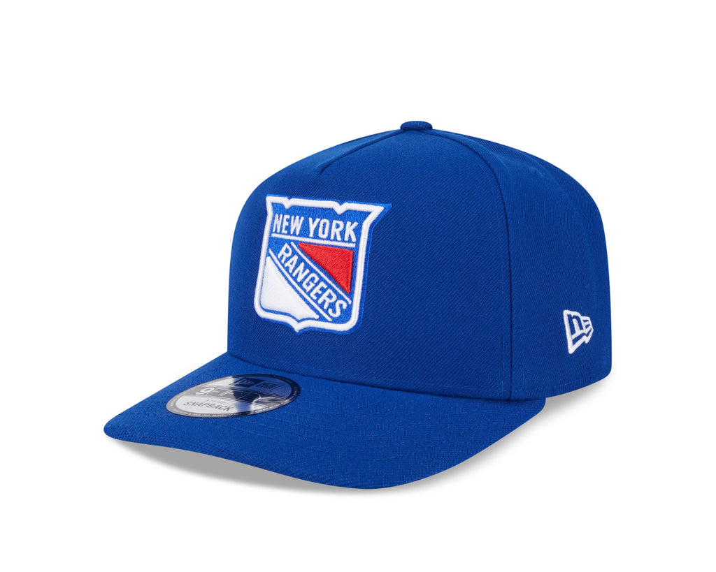 New York Rangers NHL New Era Men Royal 9FIfty A-Frame Snapback product image 1, provided for visual reference and product