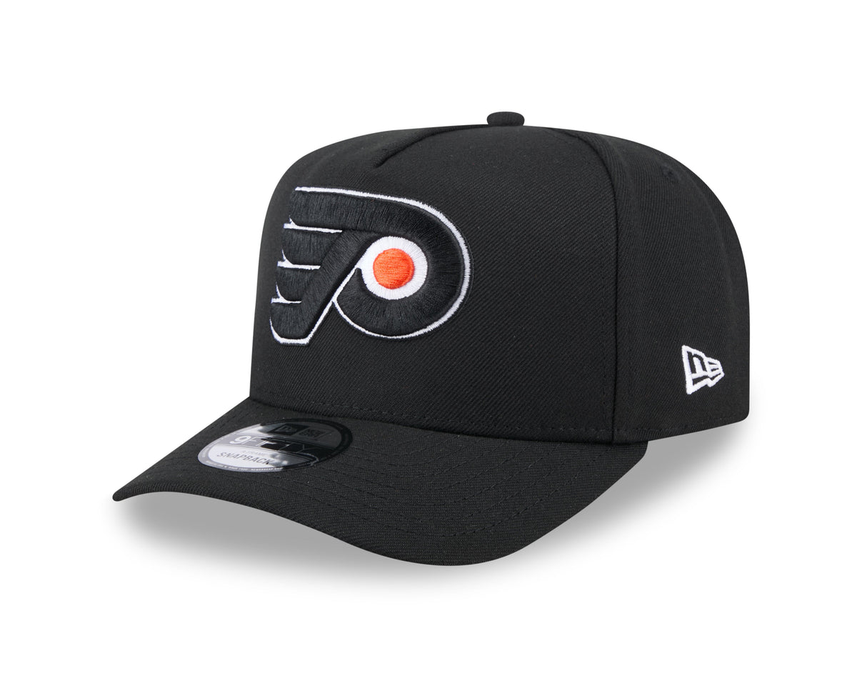 Philadelphia Flyers NHL New Era Men Black 9Fifty A-Frame Snapback product image 1, provided for visual reference and product