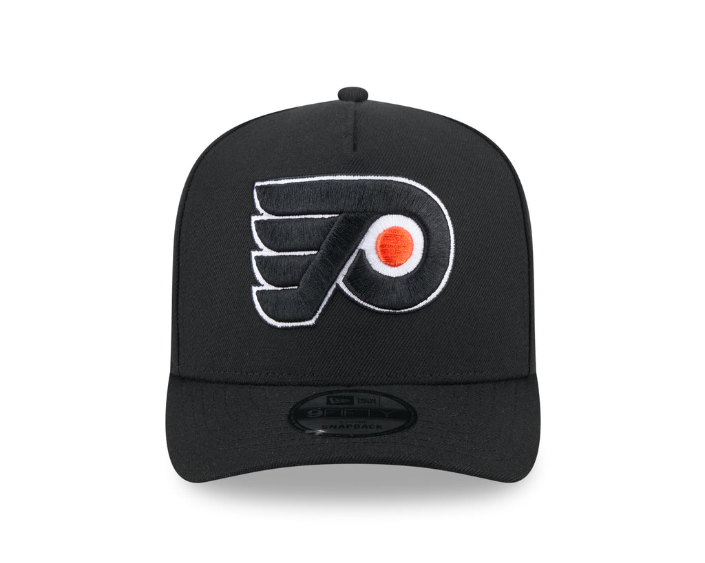 Philadelphia Flyers NHL New Era Men Black 9Fifty A-Frame Snapback product image 6, provided for visual reference and product