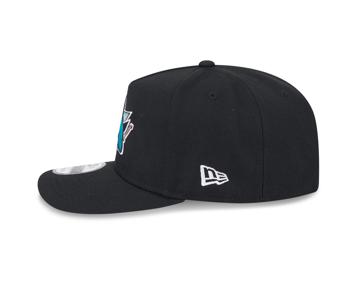 San Jose Sharks NHL New Era Men Black 9Fifty A-Frame Snapback product image 3, provided for visual reference and product