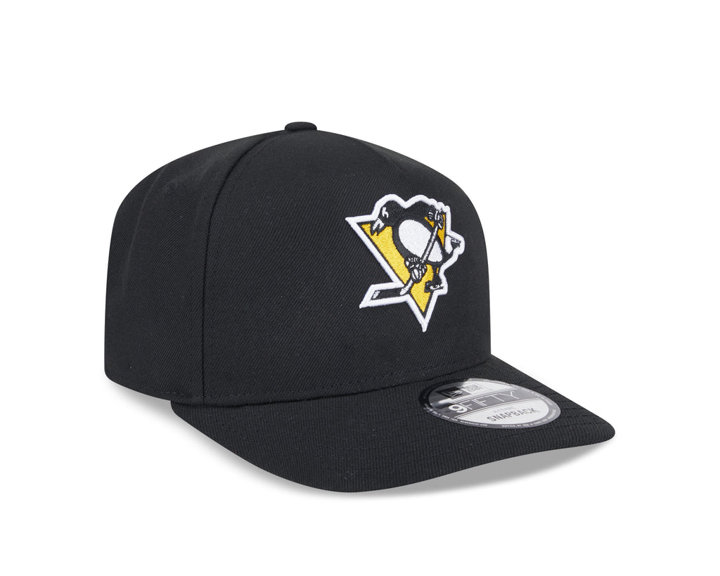 Pittsburgh Penguins NHL New Era Men Black 9Fifty A-Frame Snapback product image 4, provided for visual reference and product