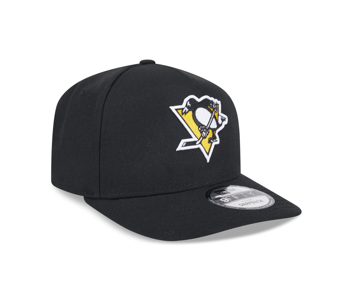 Pittsburgh Penguins NHL New Era Men Black 9Fifty A-Frame Snapback product image 4, provided for visual reference and product