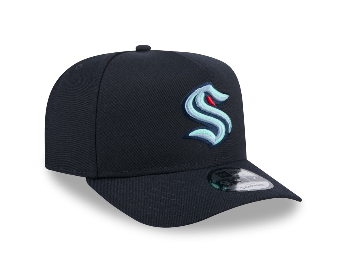 Seattle Kraken NHL New Era Men Blue 9Fifty A-Frame Snapback product image 3, provided for visual reference and product