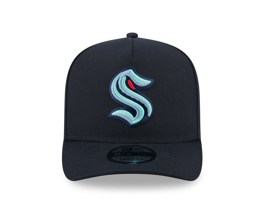 Seattle Kraken NHL New Era Men Blue 9Fifty A-Frame Snapback product image 6, provided for visual reference and product