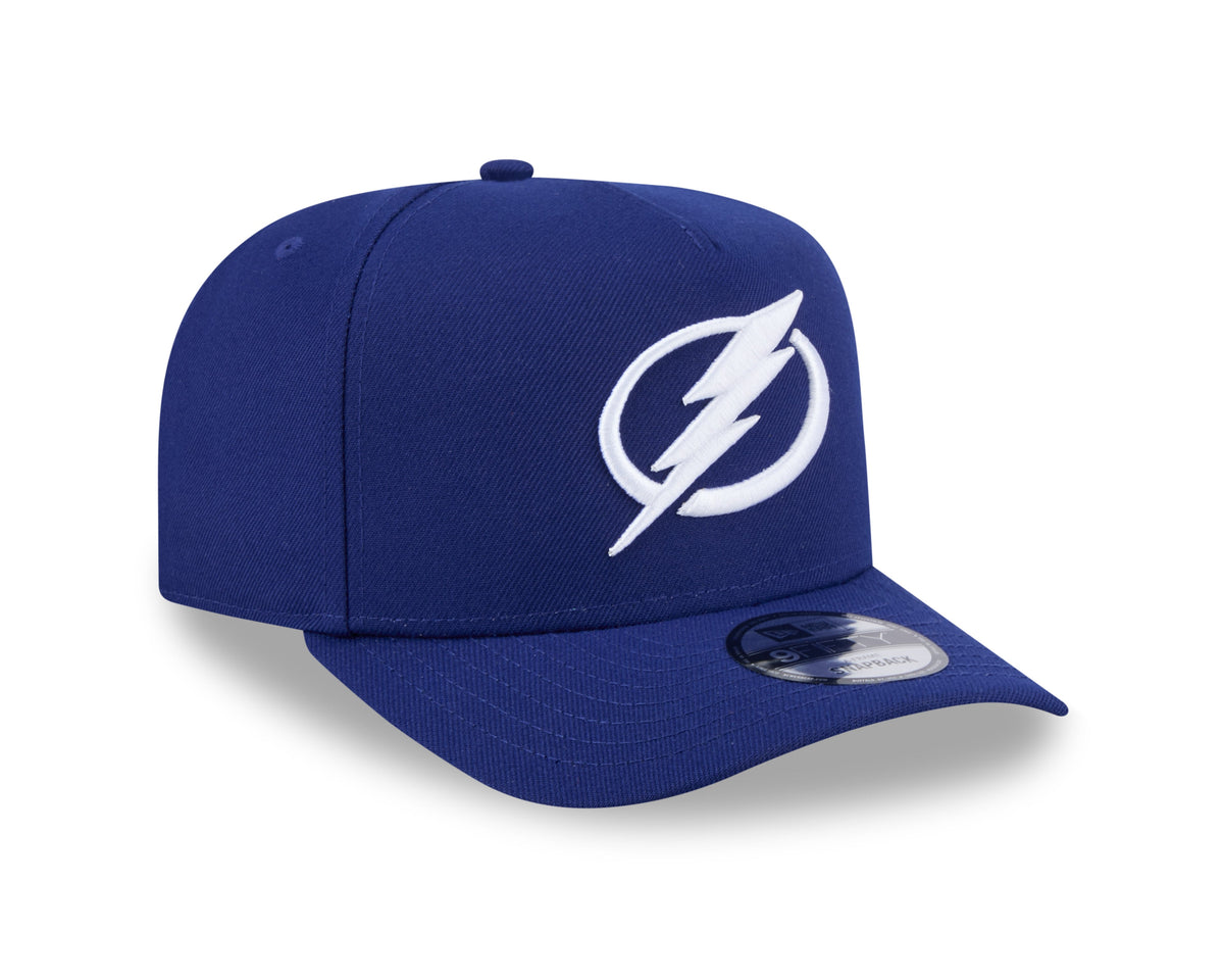 Tampa Bay Lightning NHL New Era Men Navy 9FIfty A-Frame Snapback product image 3, provided for visual reference and product