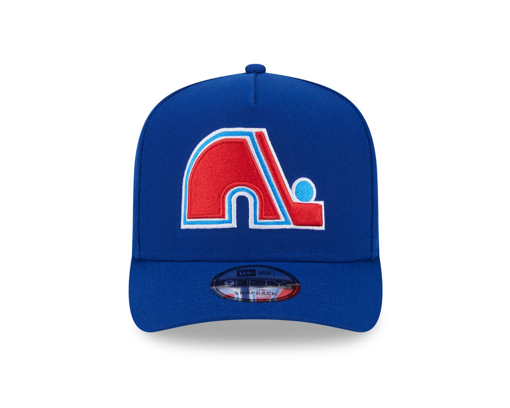 Quebec Nordiques NHL New Era Men Royal Blue 9Fifty A-Frame Snapback product image 7, provided for visual reference and