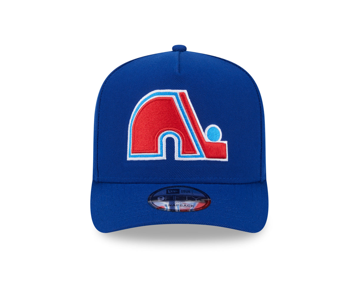 Quebec Nordiques NHL New Era Men Royal Blue 9Fifty A-Frame Snapback product image 7, provided for visual reference and