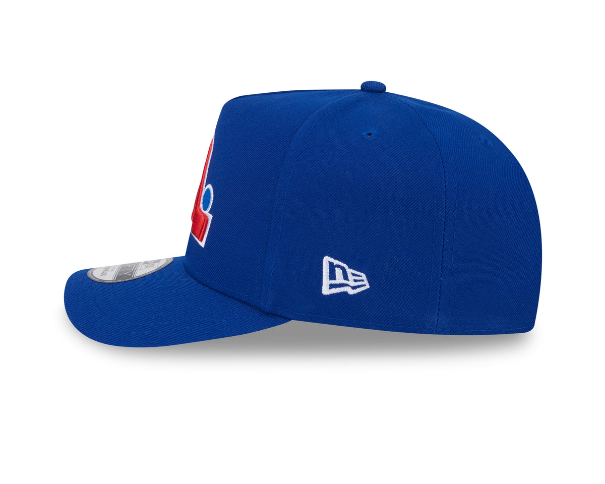 Quebec Nordiques NHL New Era Men Royal Blue 9Fifty A-Frame Snapback product image 3, provided for visual reference and