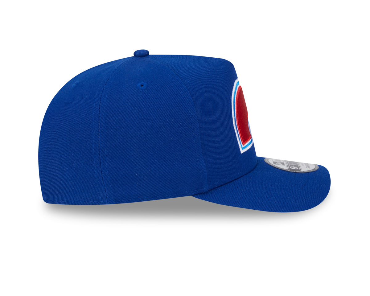 Quebec Nordiques NHL New Era Men Royal Blue 9Fifty A-Frame Snapback product image 4, provided for visual reference and