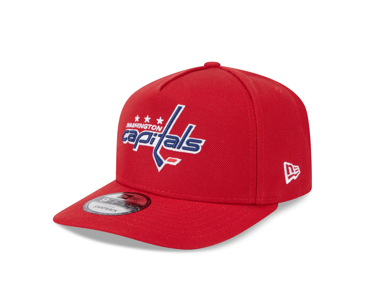 Washinton Capitals NHL New Era Men Red 9Fifty A-Frame Snapback product image 1, provided for visual reference and product