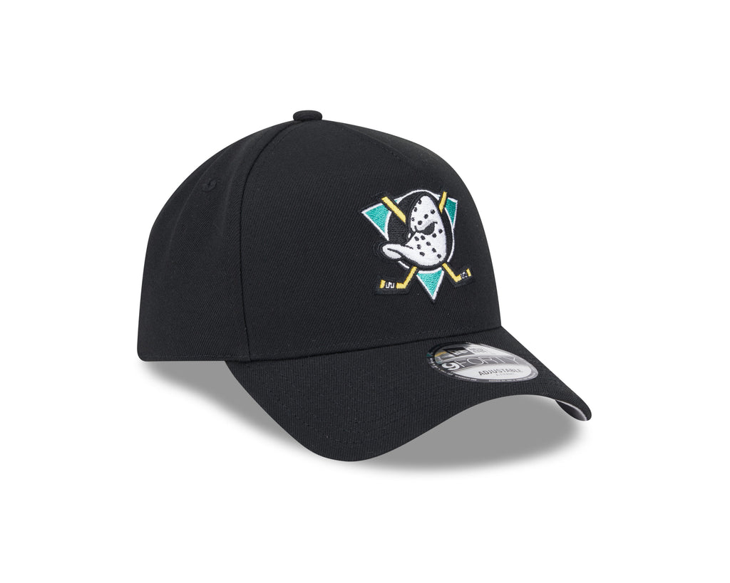 Anaheim Ducks NHL New Era Men Black 9Forty A-Frame Snapback product image 6, provided for visual reference and product