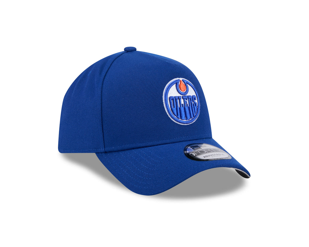 Edmonton Oilers NHL New Era Men Royal 9Forty A-Frame Snapback Hat product image 5, provided for visual reference and product