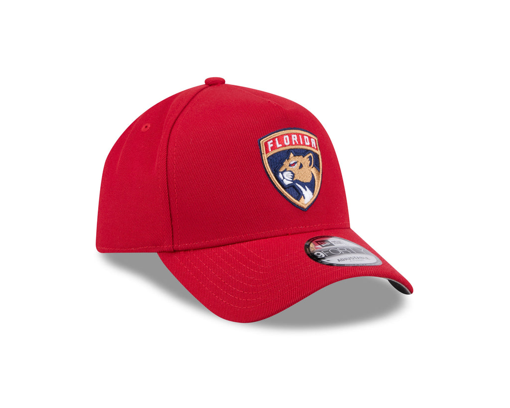 Florida Panthers NHL New Era Men Red 9Forty A-Frame Snapback product image 6, provided for visual reference and product